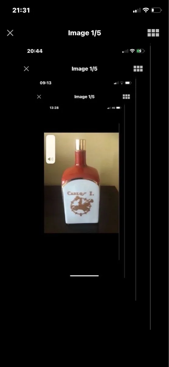 Very Rare Carlos1 Ceramic Decanter - Image 1