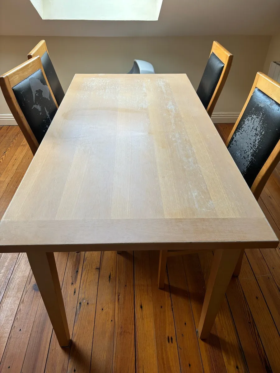 Table and 4 chairs FREE - Image 1