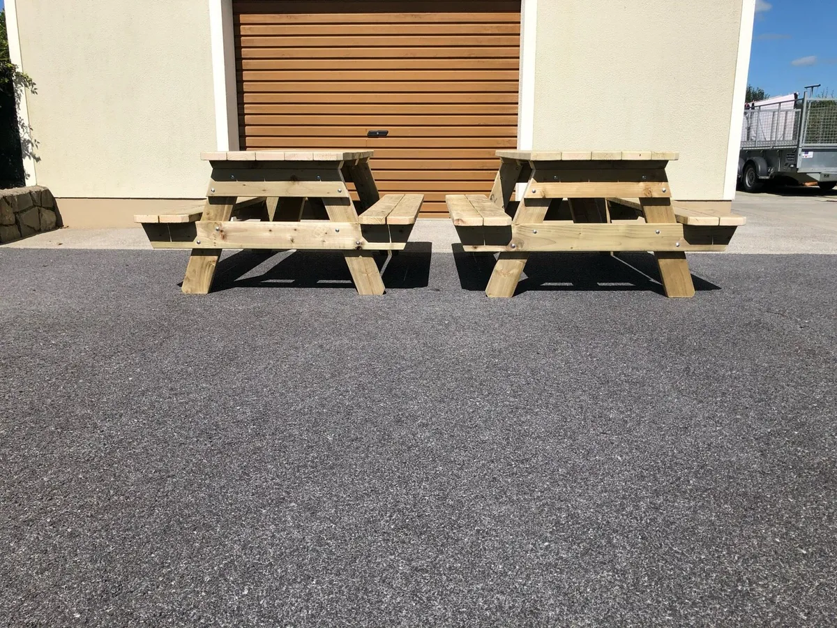 Heavy duty picnic benches - Image 2