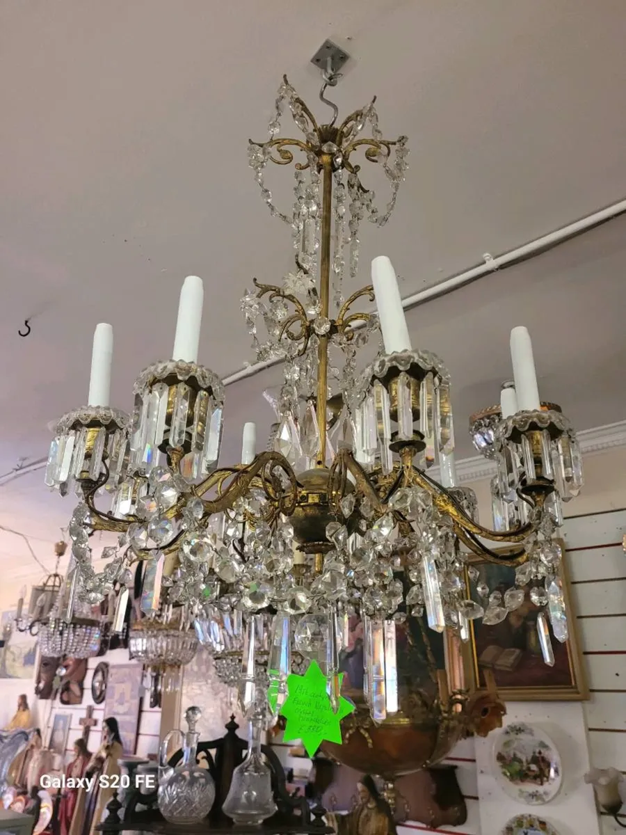 19th century French crystal chandalier