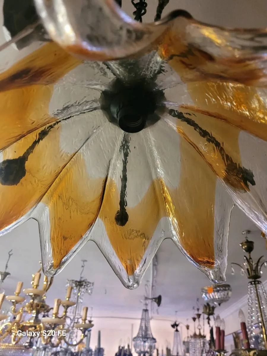 Murano glass ceiling lights from 1970 - Image 4