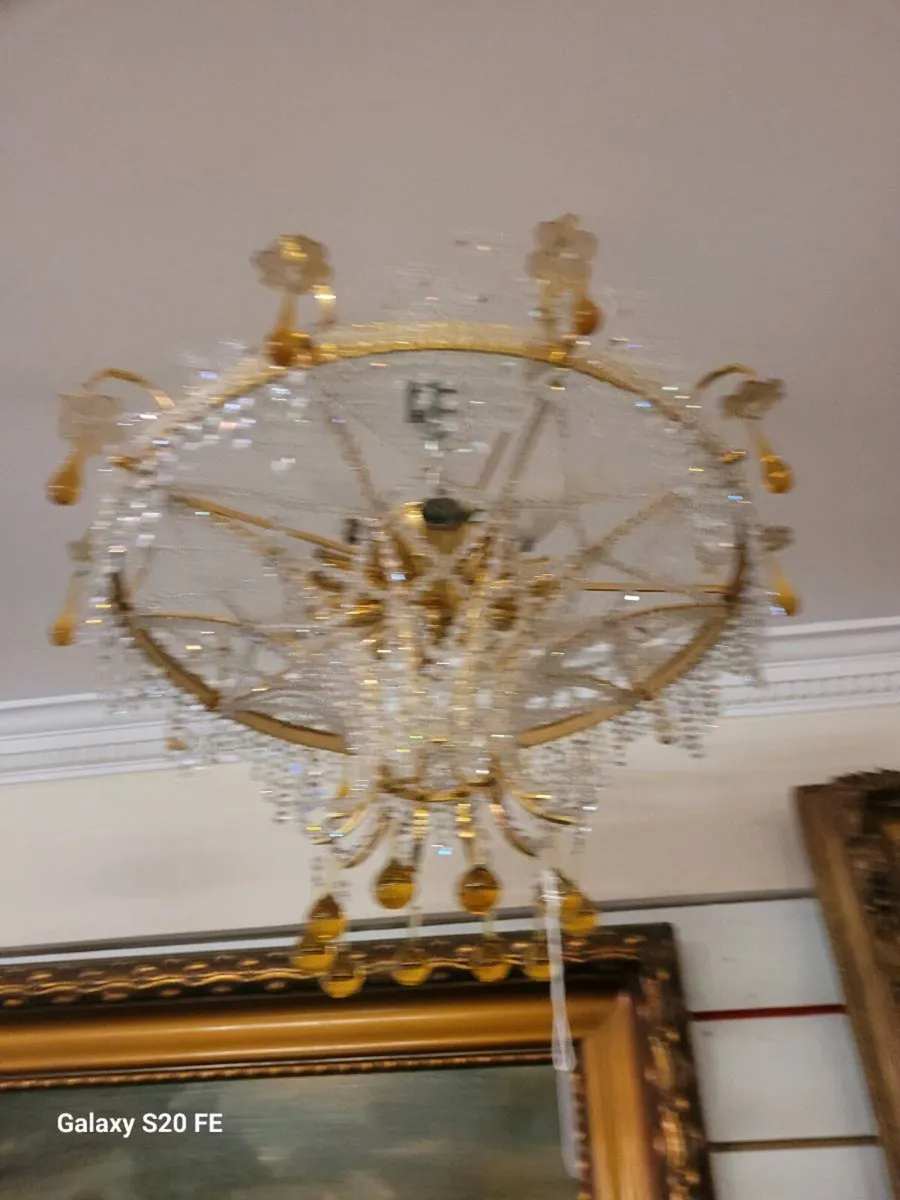 Boxemia crystal ceiling light  from 1980