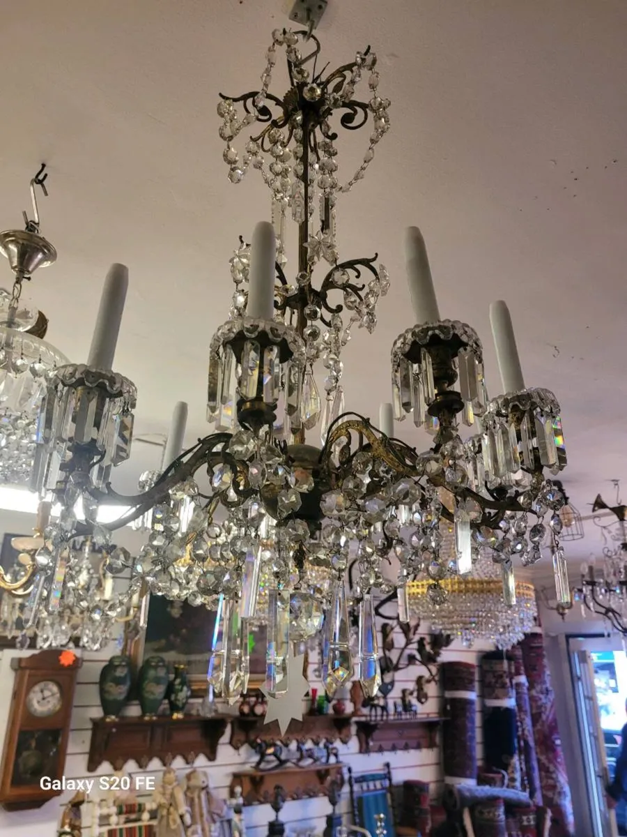 3 French crystal chandaliers 240 each - Image 1
