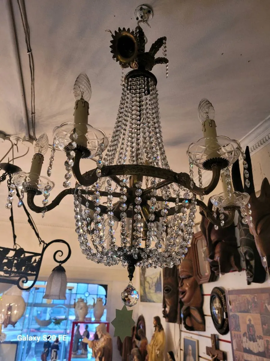 3 French crystal chandaliers 240 each - Image 3