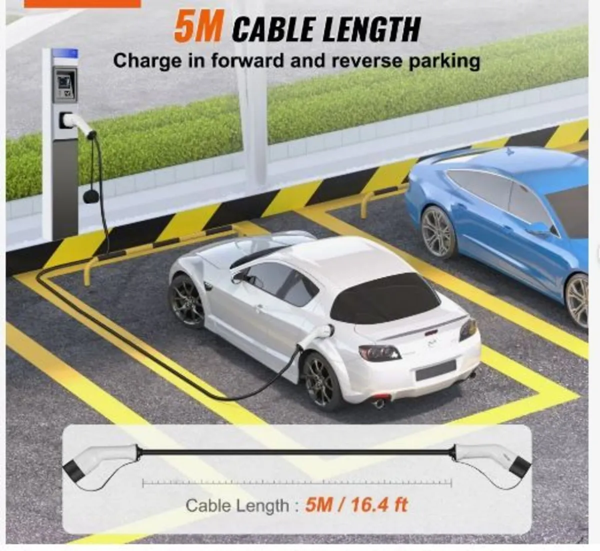 Type 2 to Type 2 EV Charging Cable, 16Amp - Image 4