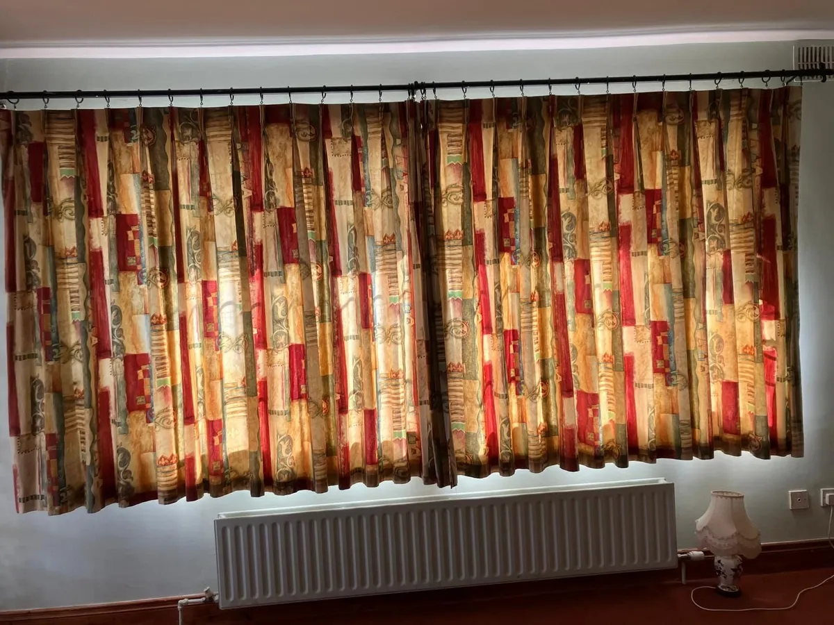 Curtains and Curtain Pole - Image 1