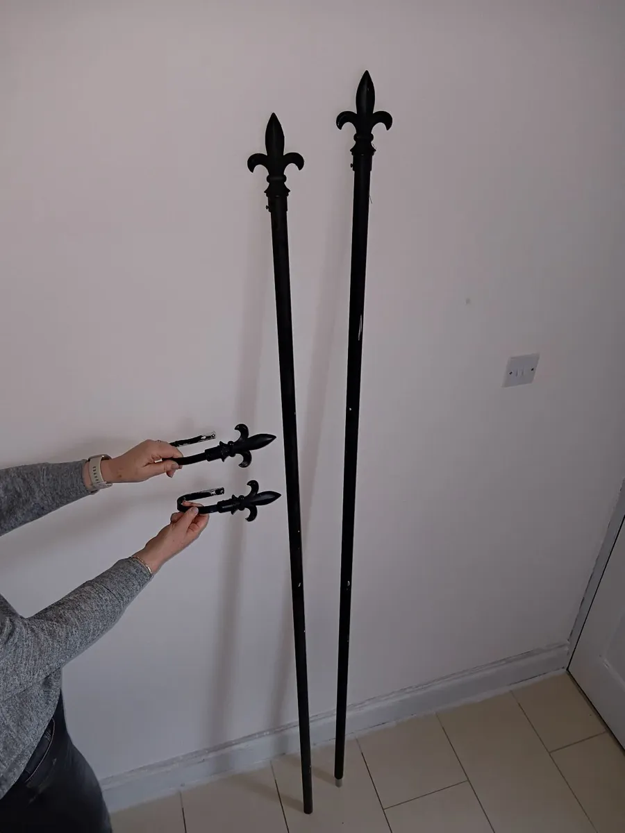 Curtains and Curtain Pole - Image 2