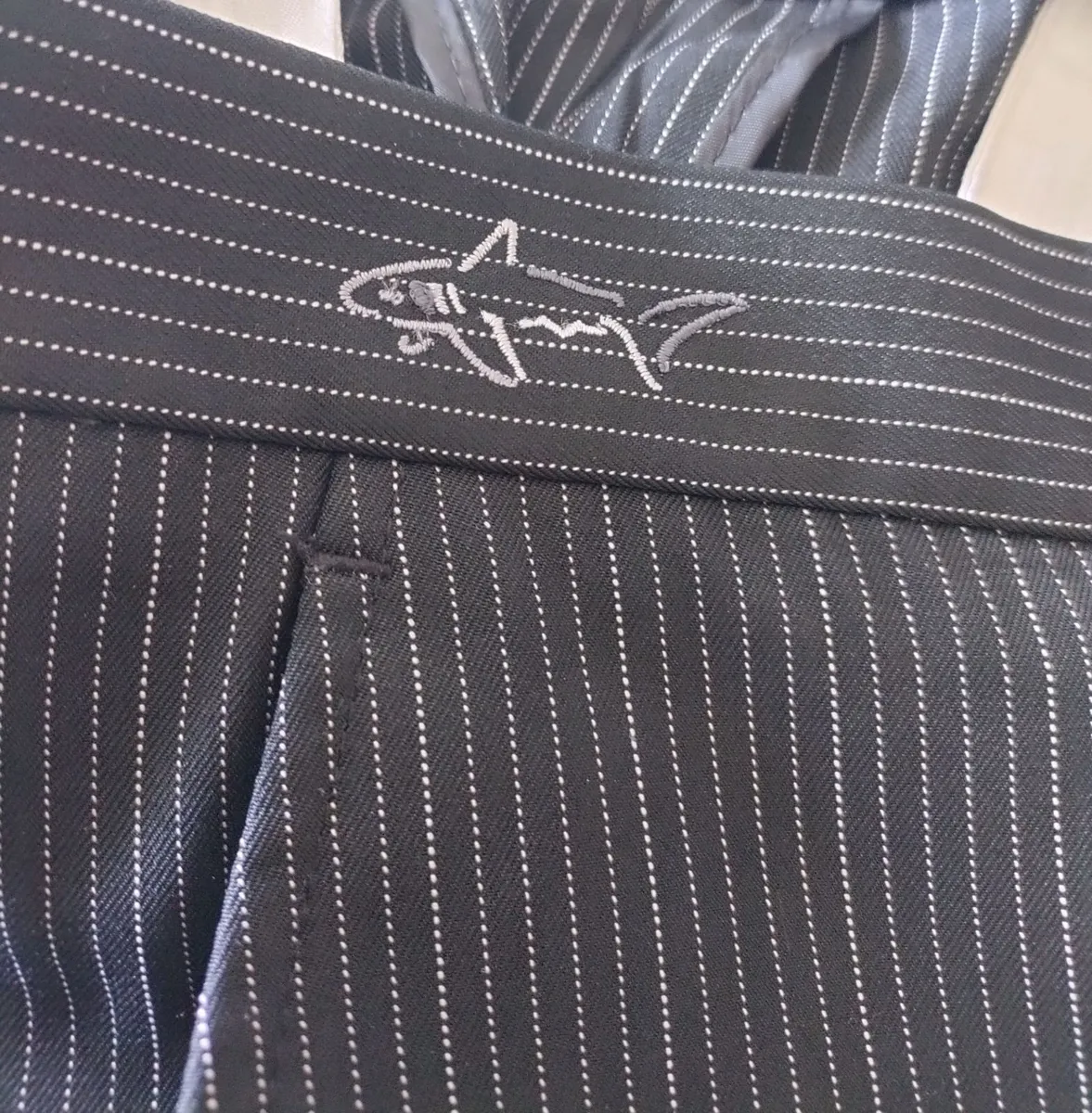 Greg Norman Golf Pinstripe Trousers 36W/30L - Image 1