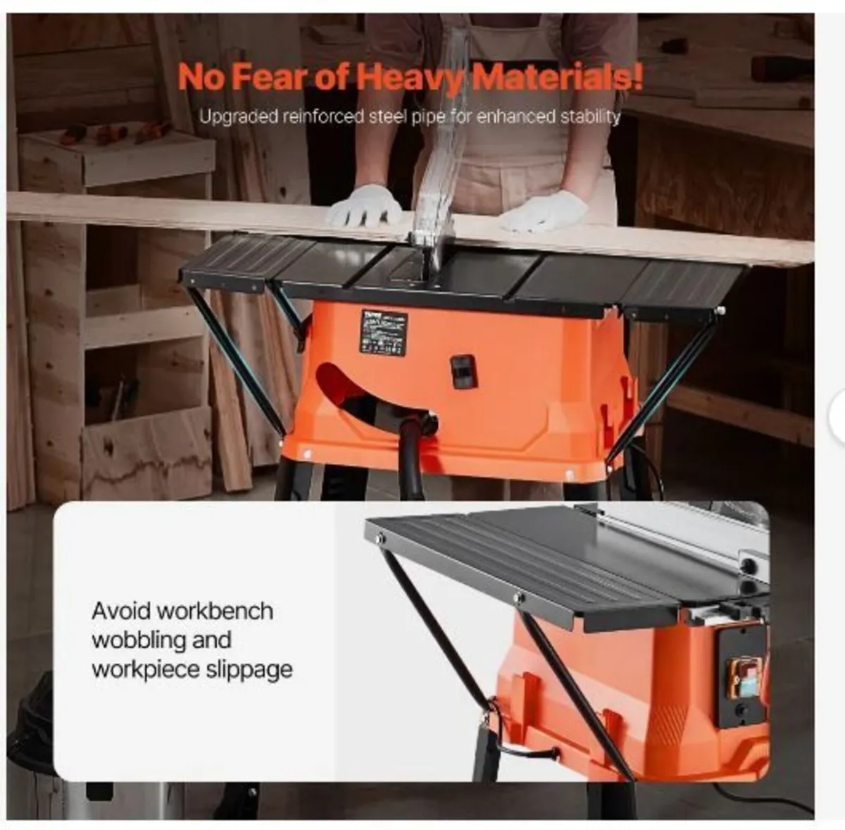 Table Saw with Stand, 254 mm - Image 3