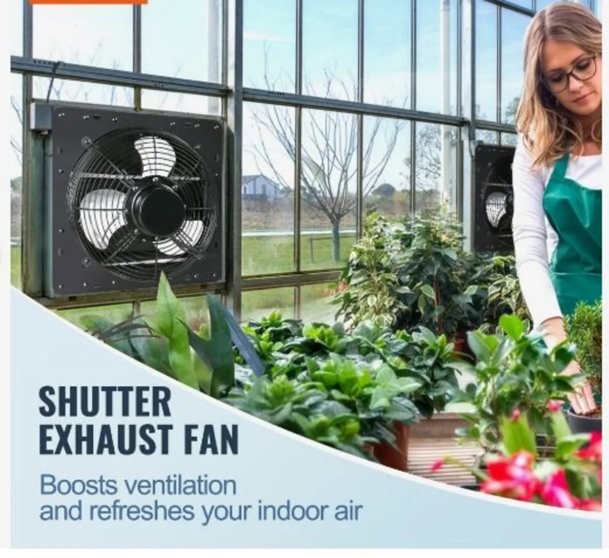 Shutter Exhaust Fan, 406 mm - Image 2