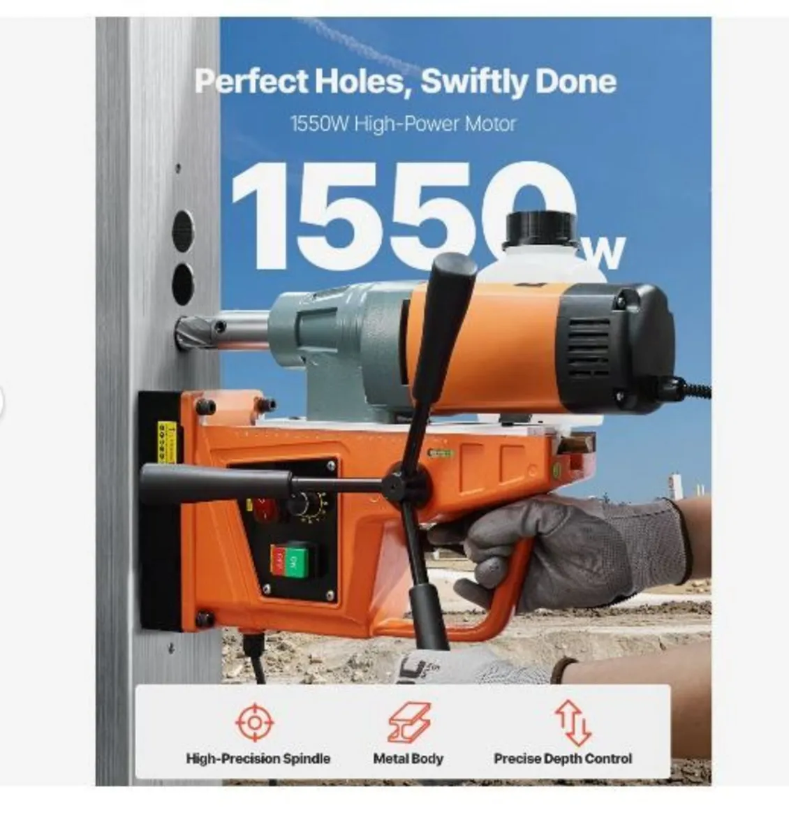 Magnetic Drill, 1550W - Image 2