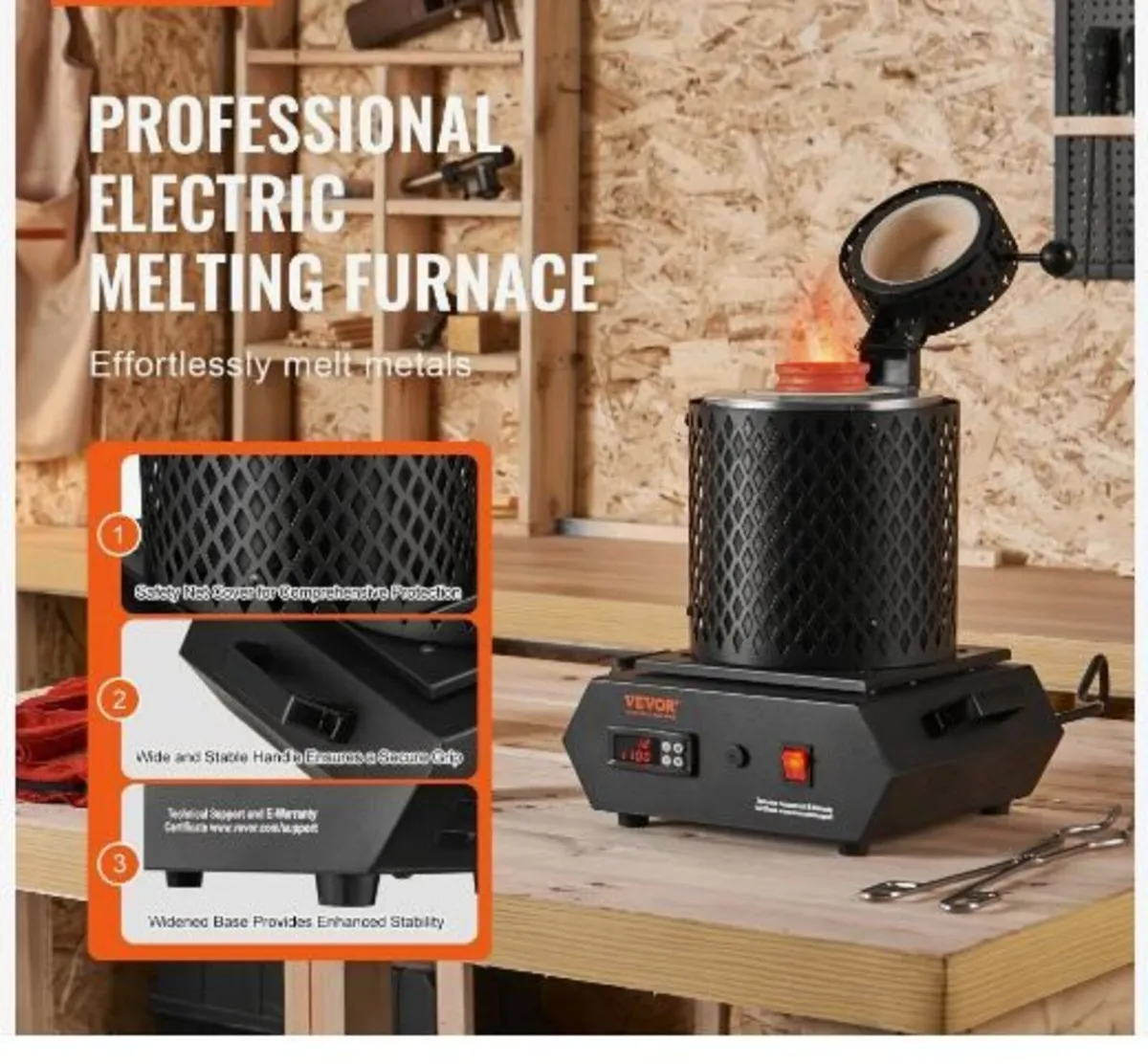 Gold Melting Furnace, 1350W - Image 3