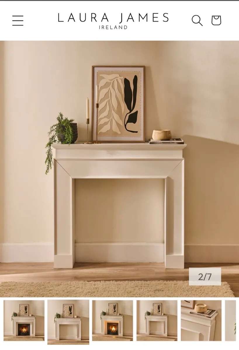 Fireplace surround  white - Laura James - Image 3