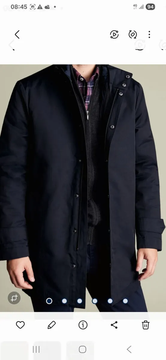 New Gant gents coat/jacket,navy,Large. - Image 2