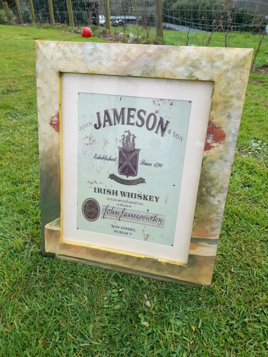 Jameson Tin Sign Framed - Image 1