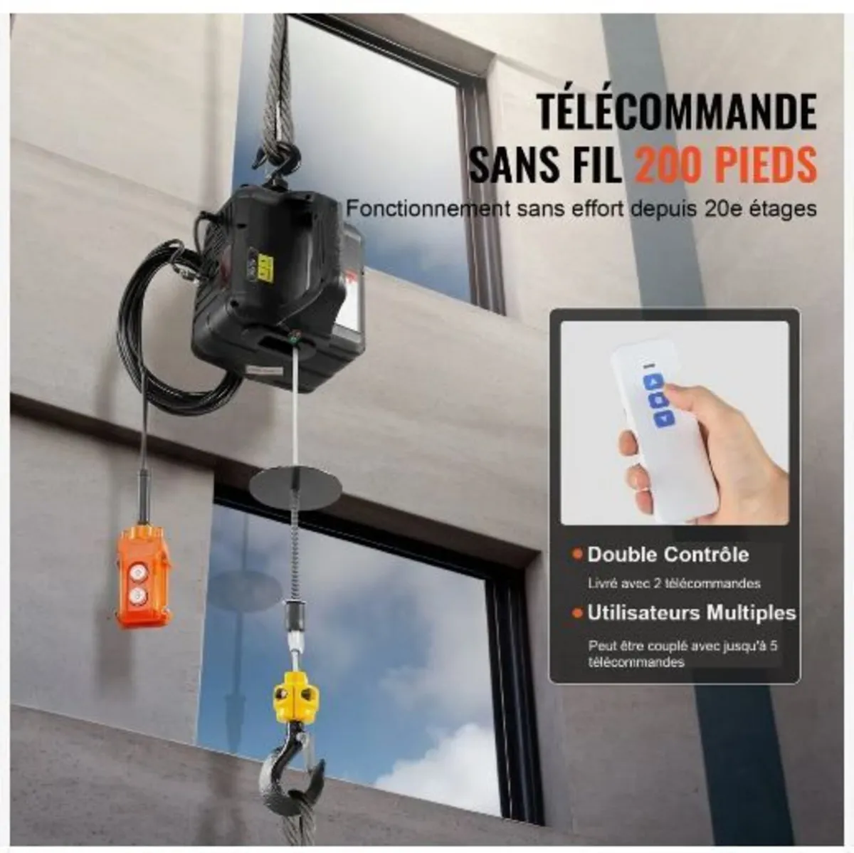 3-in-1 Portable Electric Hoist Winch - Image 4