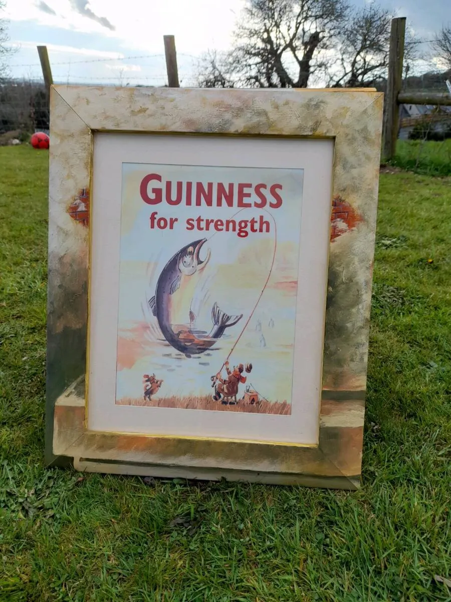 Guinness Tin Sign Framed
