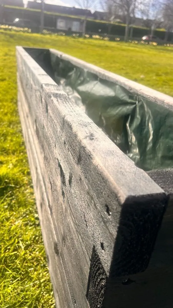 2 Metres Solid Timber Planter, Flower Box. Assembled & Delivered - Image 3