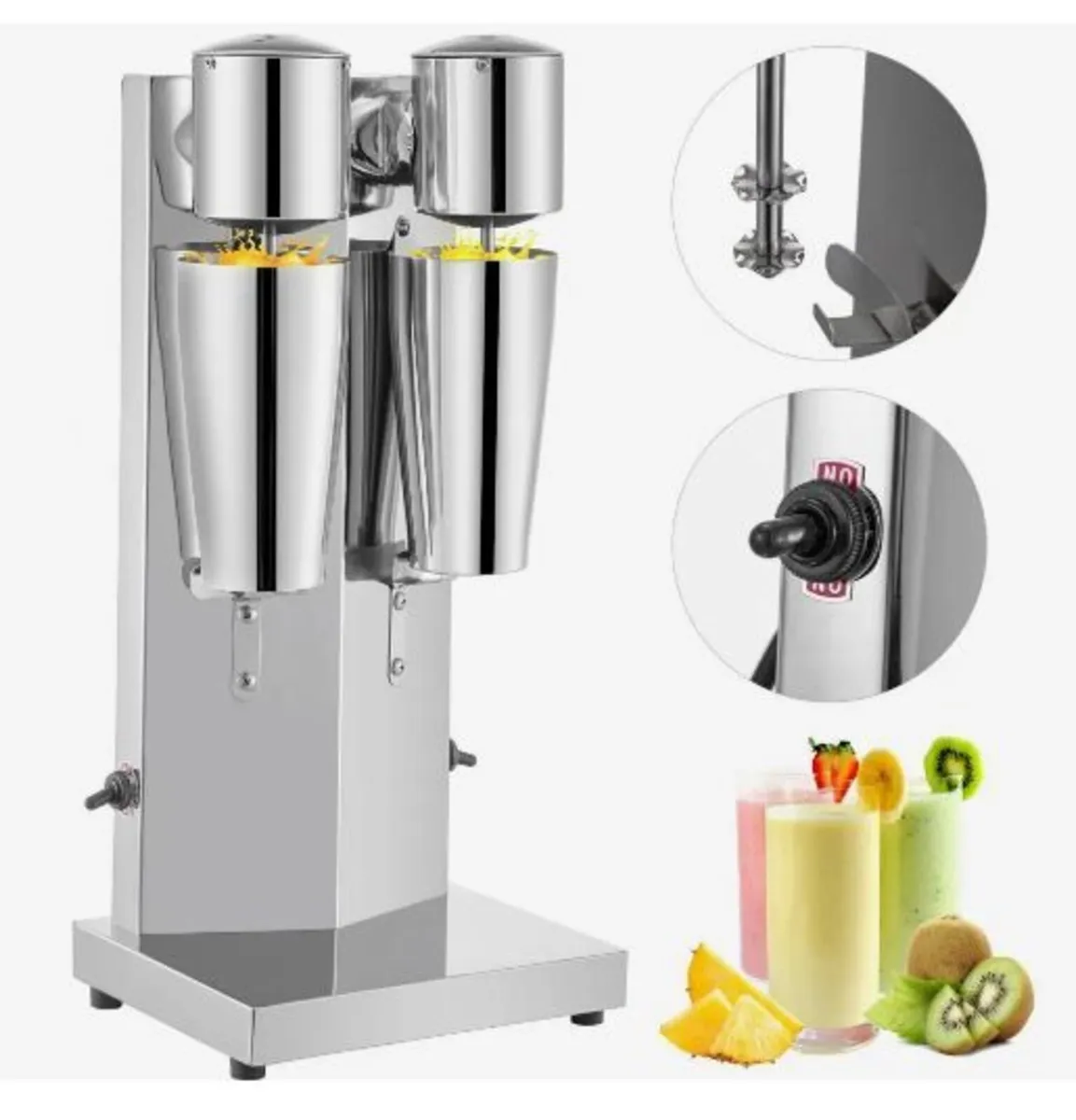 Milkshake Maker Kit, Stainless Steel Electric - Image 1