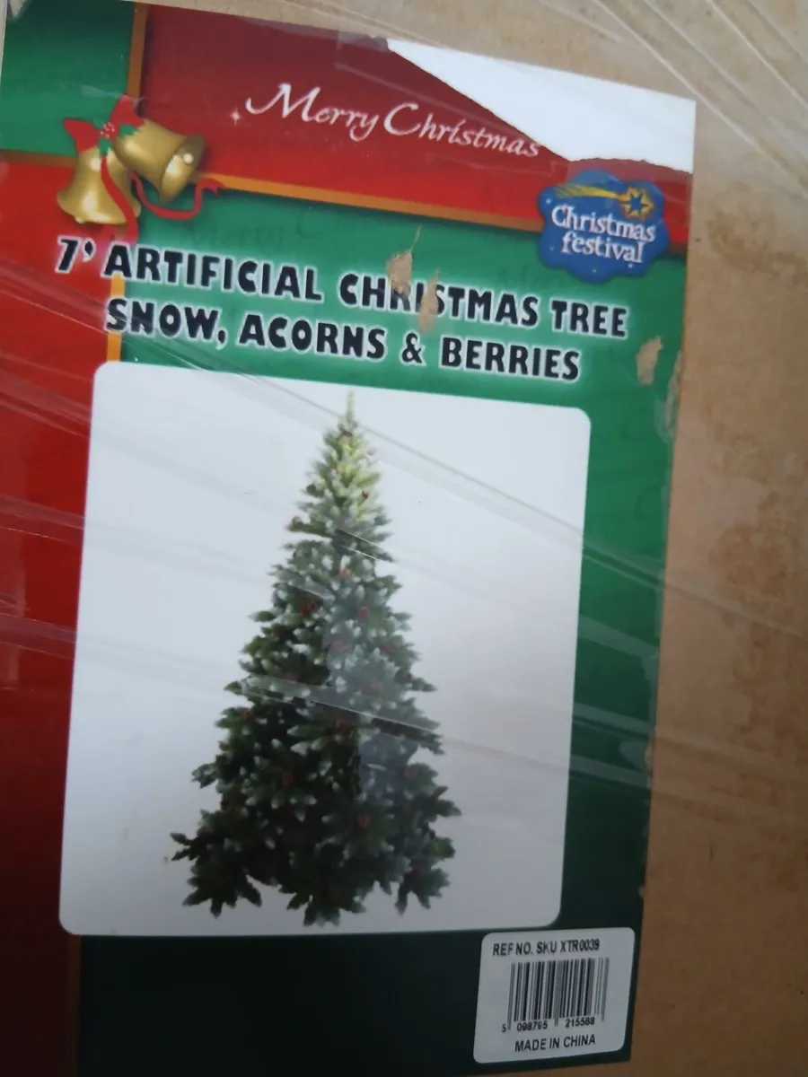 Artificial Chistmas tree and 2 pacs of decorations - Image 3
