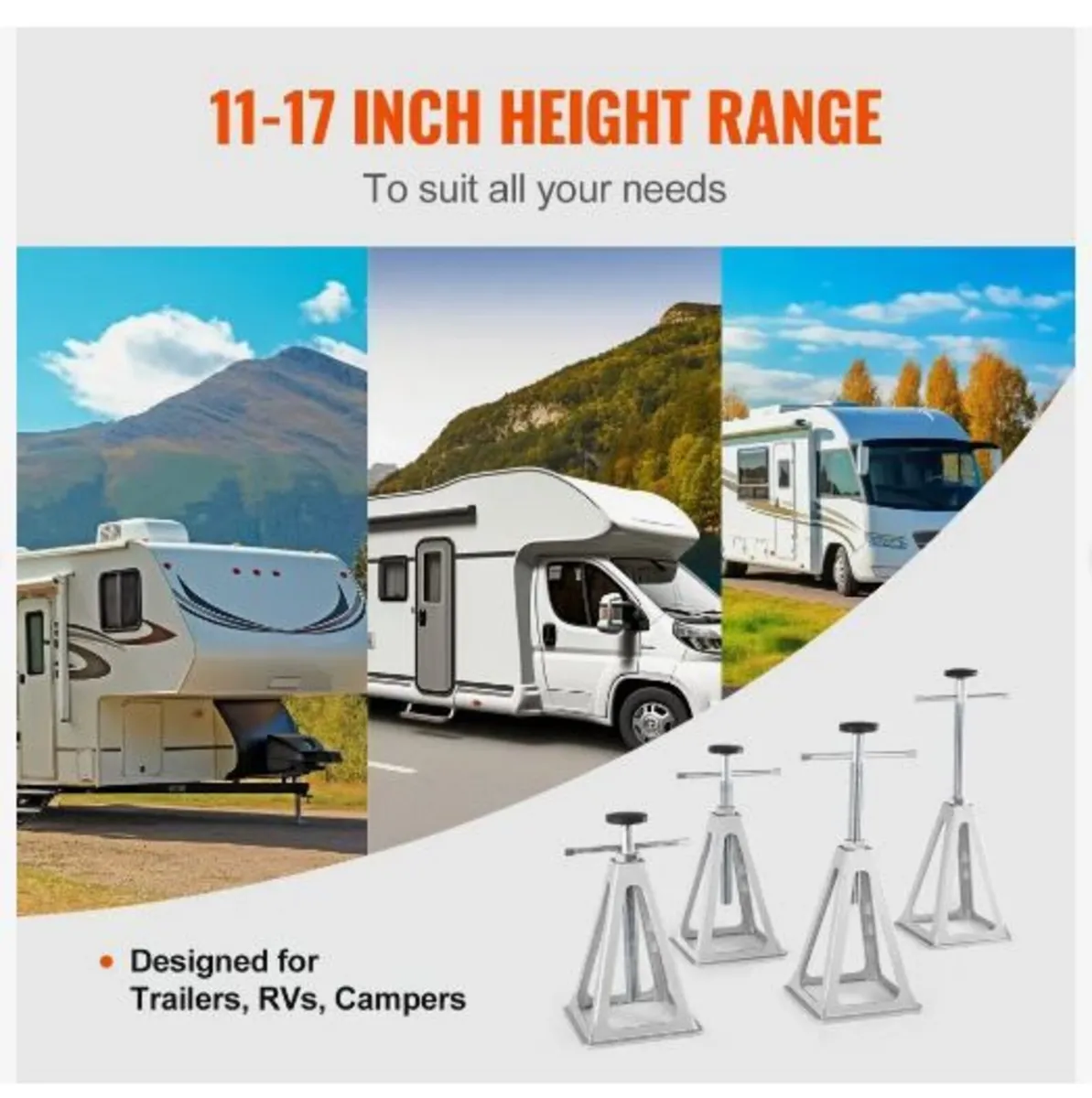 RV Stabilizer Jacks, 4 Pack Aluminum RV - Image 2