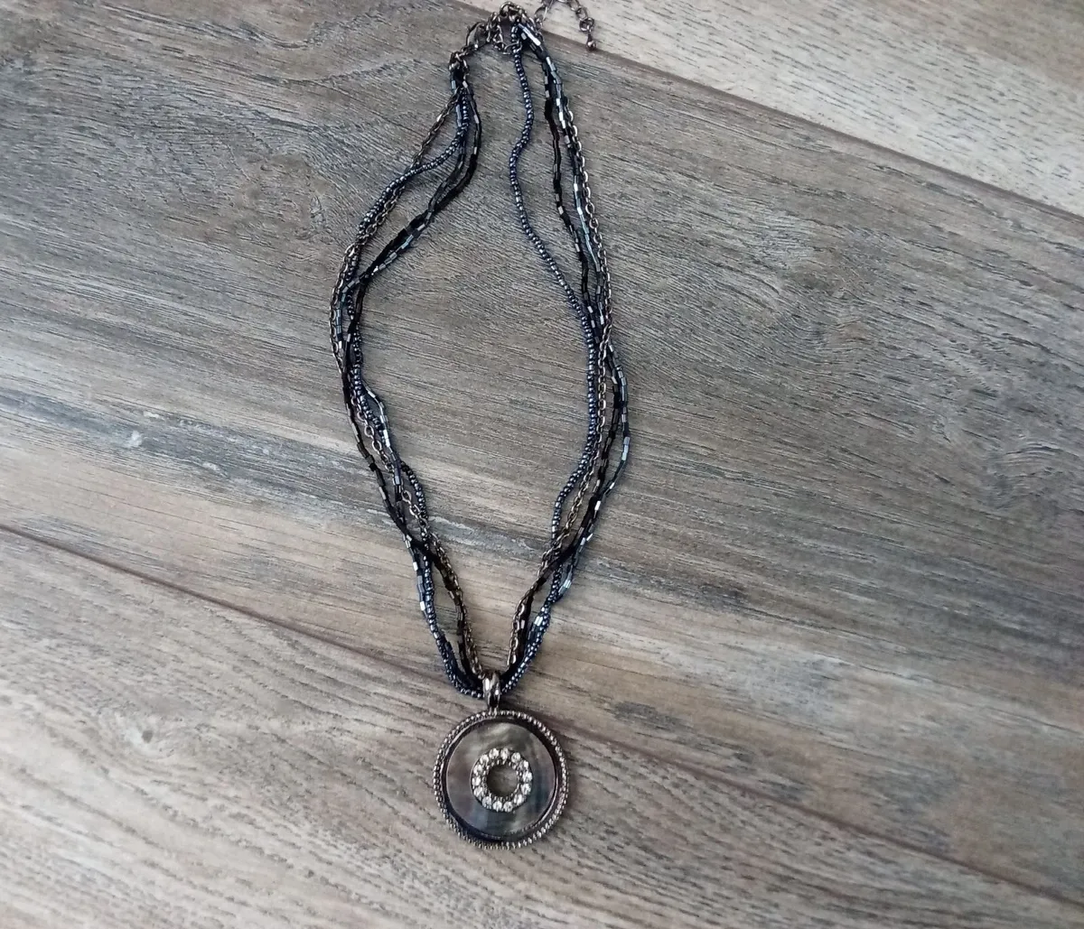 Charm and Beaded Necklace. - Image 1