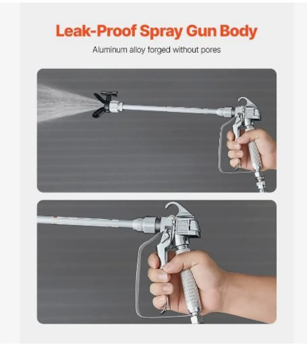 Airless Paint Spray Gun and Hose Kit - Image 4