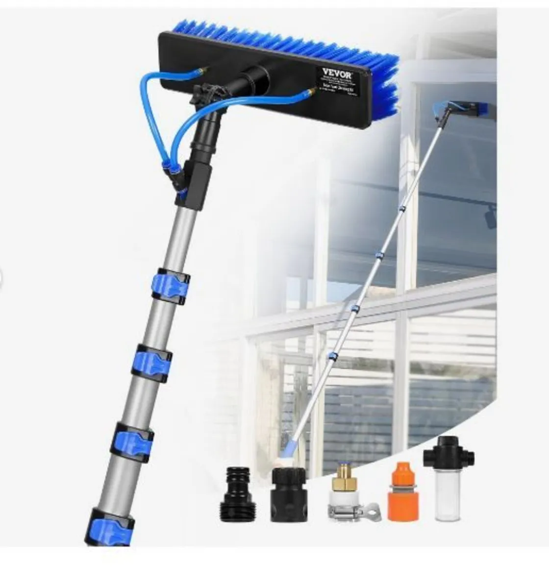 Water Fed Pole Kit, 7.3m Solar Panel Cleaning - Image 1