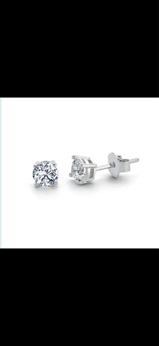 925 Silver Earrings – New – Stylish - Image 1