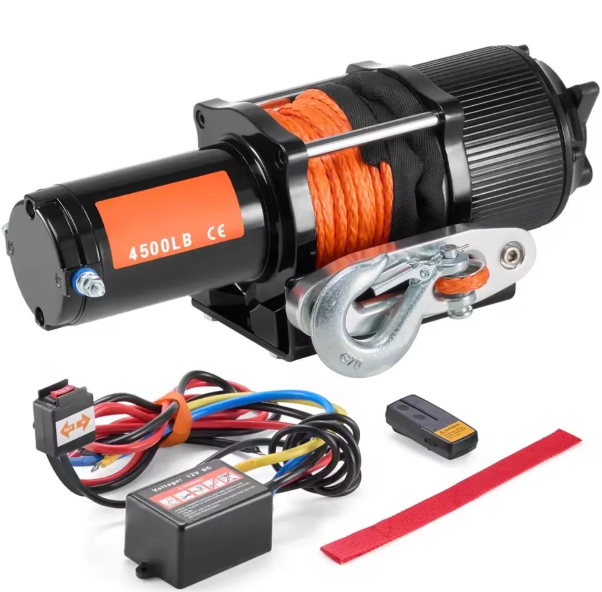 Small 4500lbs ATV/UTV Electric Winch 12V DC - Image 1