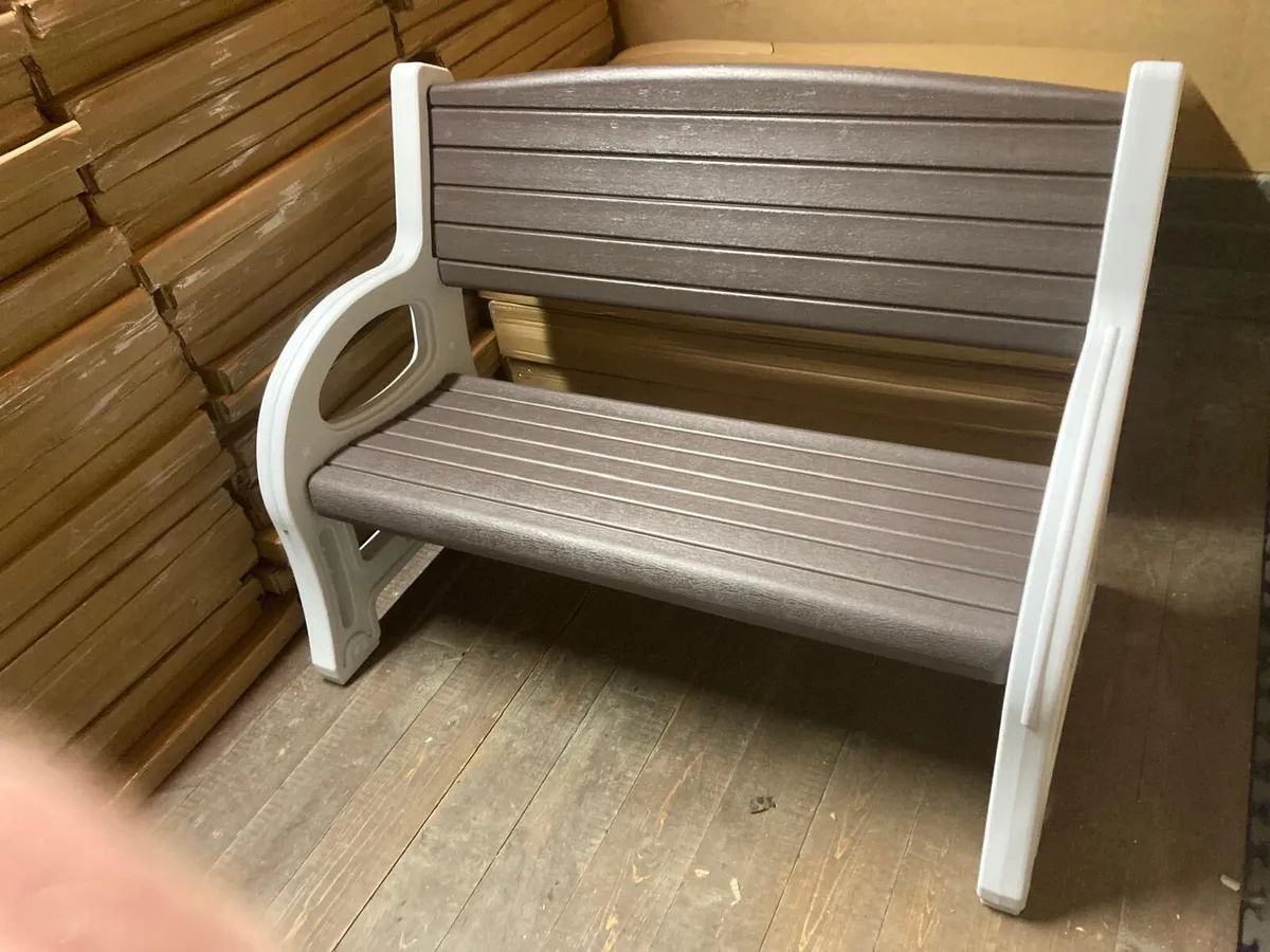 Two Seater Maintenance Free Garden Benches - Image 4