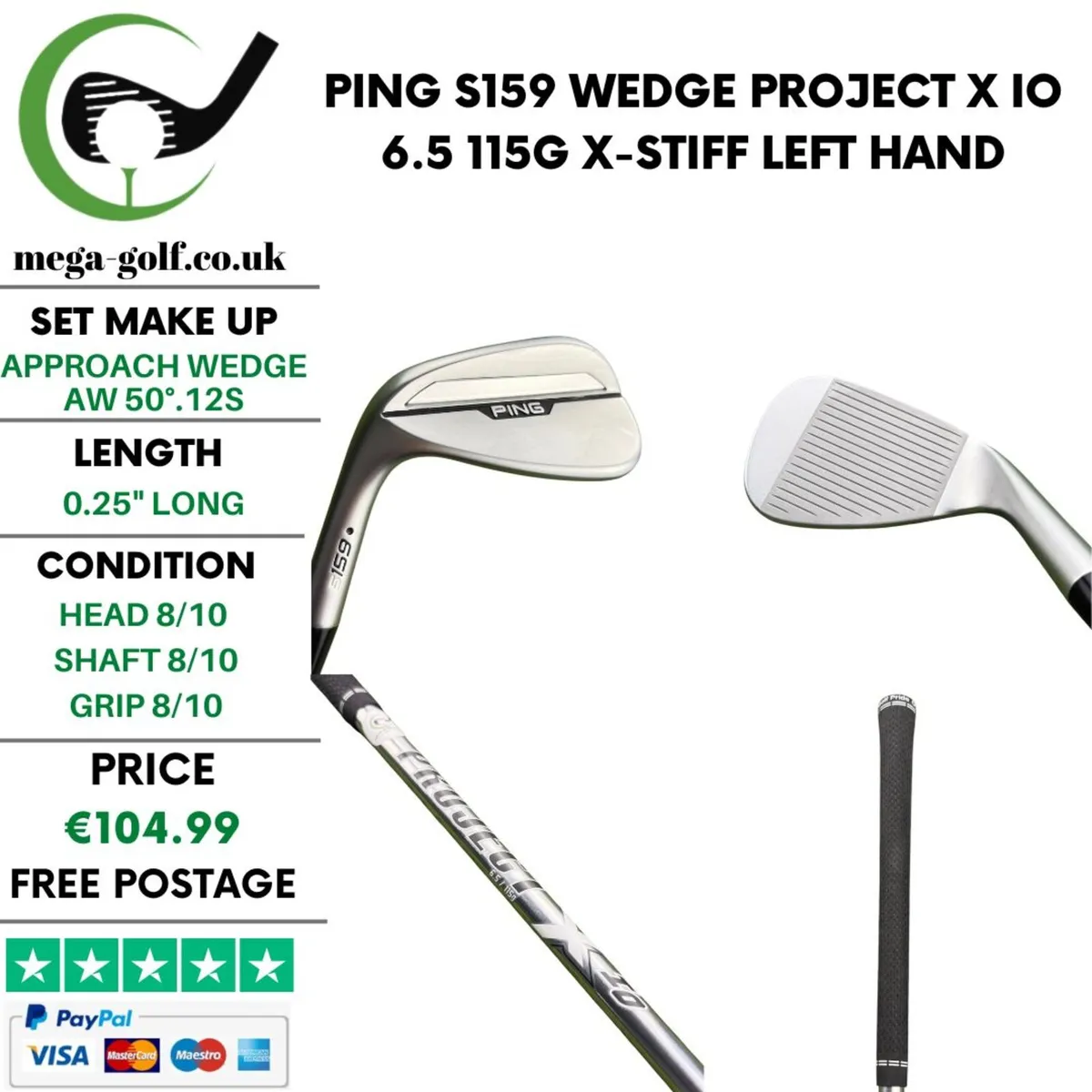 Ping S159 Wedge Aw 50°.12S / X-Stiff - Image 1
