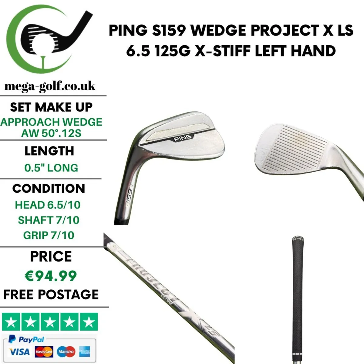Ping S159 Wedge Aw 50°.12S / X-Stiff - Image 1