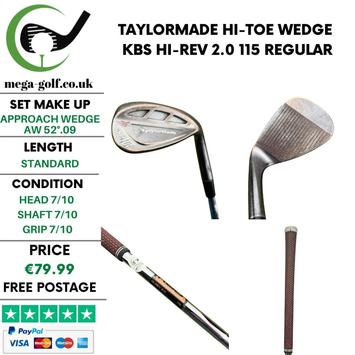 Taylormade Hi-Toe Wedge Aw 52°.09 / Regular - Image 1