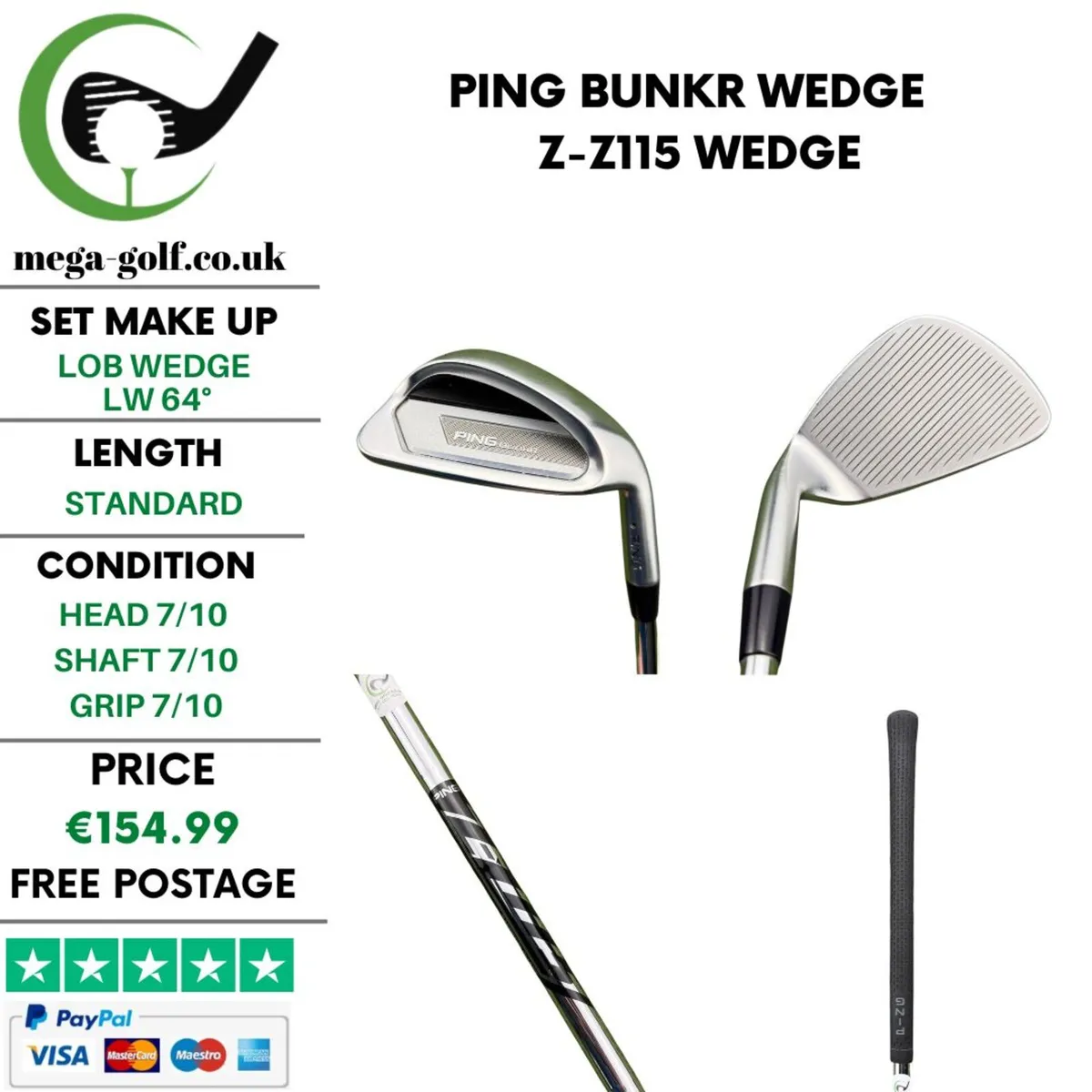 Ping BunkR Wedge Lw 64° / Z-Z115 Wedge - Image 1