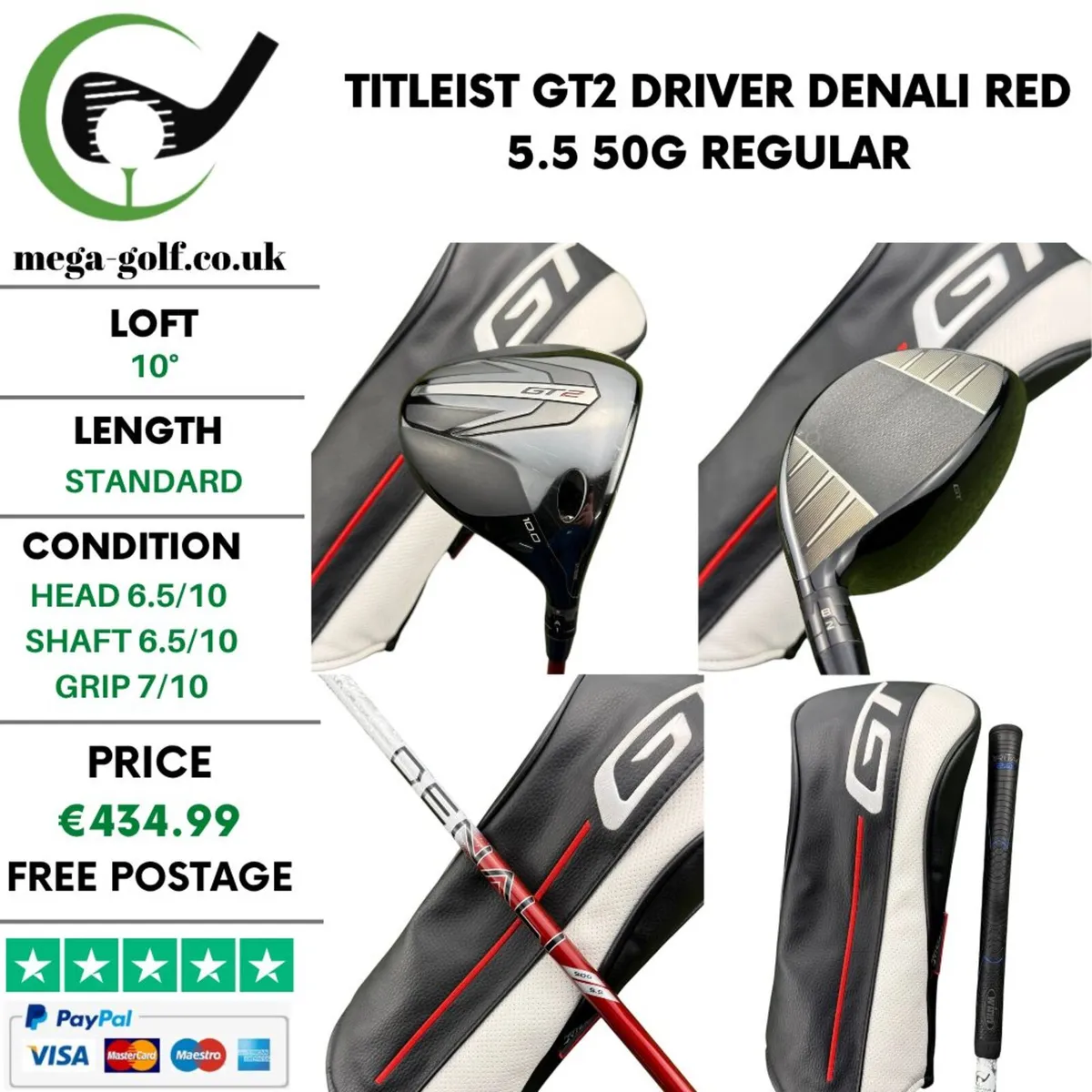 Titleist GT2 Driver / 10° / Regular - Image 1