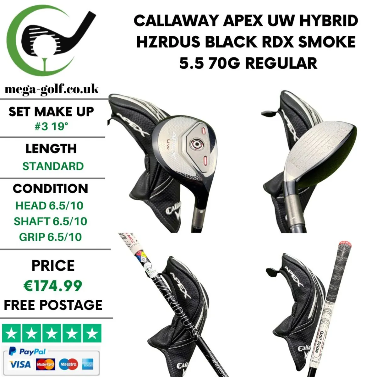 Callaway Apex UW Hybrid / #3 19° / Regular - Image 1