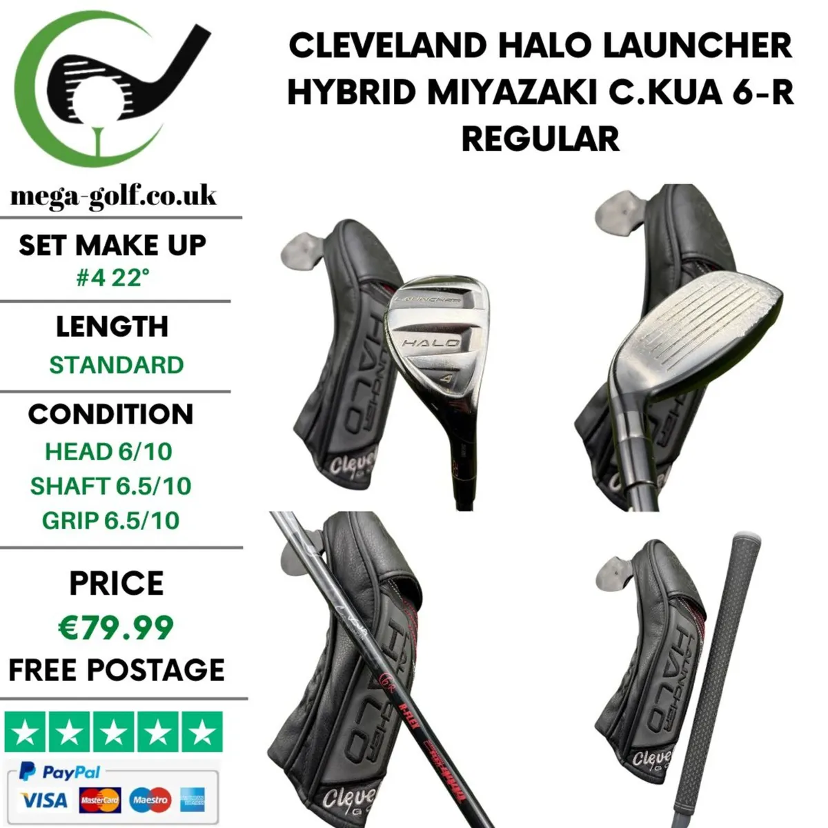 Cleveland Halo Launcher Hybrid / #4 22° / Regular - Image 1