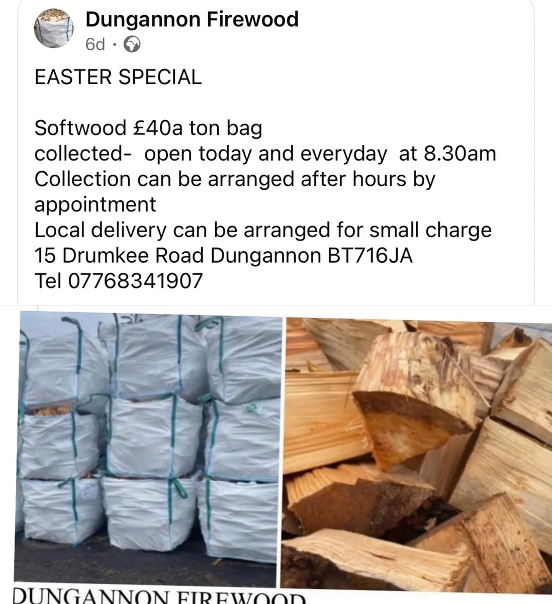 SODTWPOD TON BAGS £40 DUNGANNON