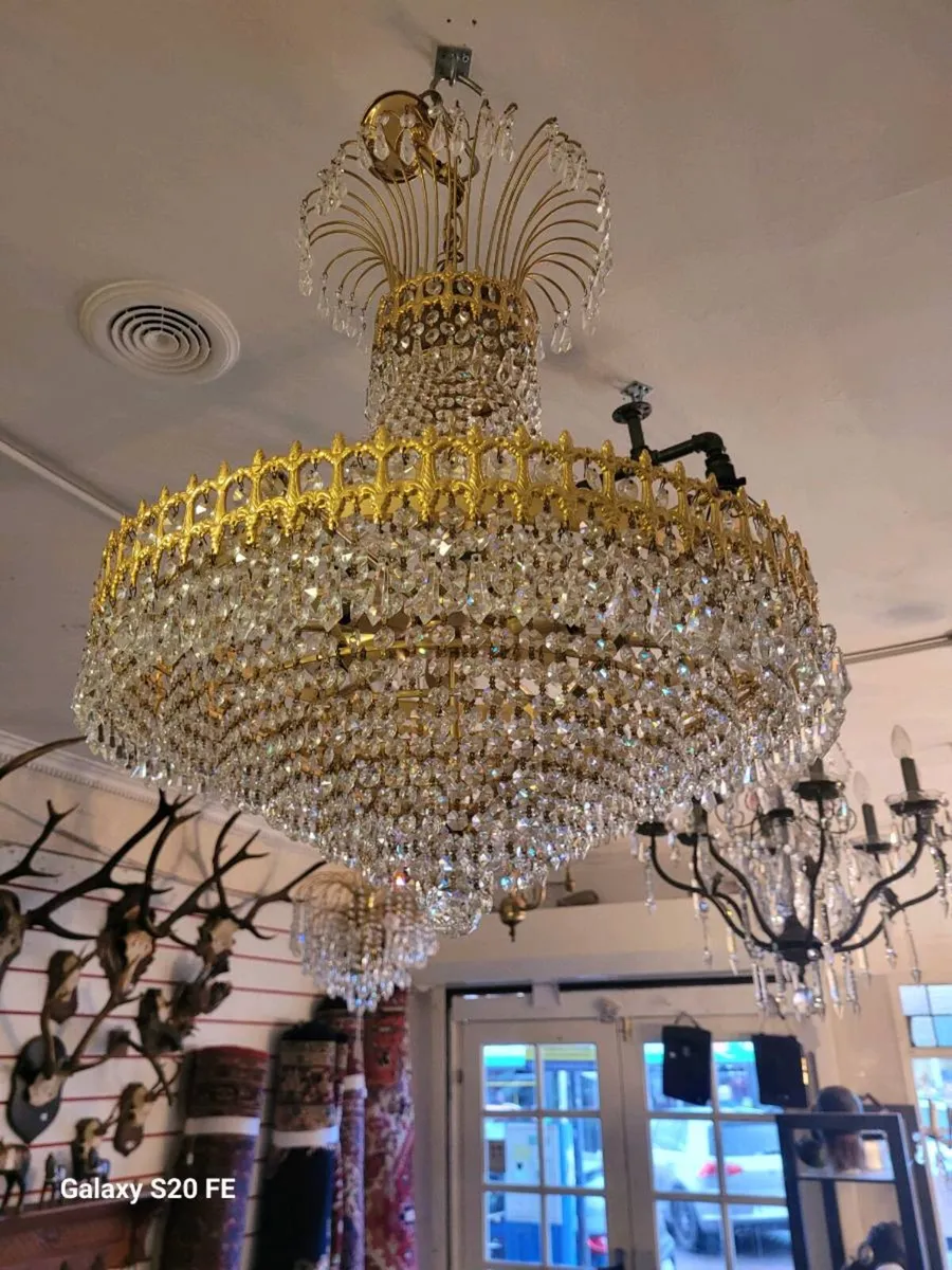 Modern French crystal chandaliers - Image 3