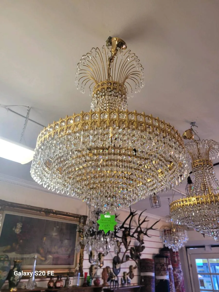 Modern French crystal chandaliers - Image 4