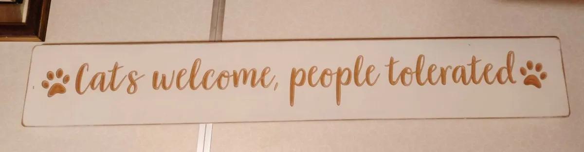 Cat Themed Wall Piece (brand New). - Image 1