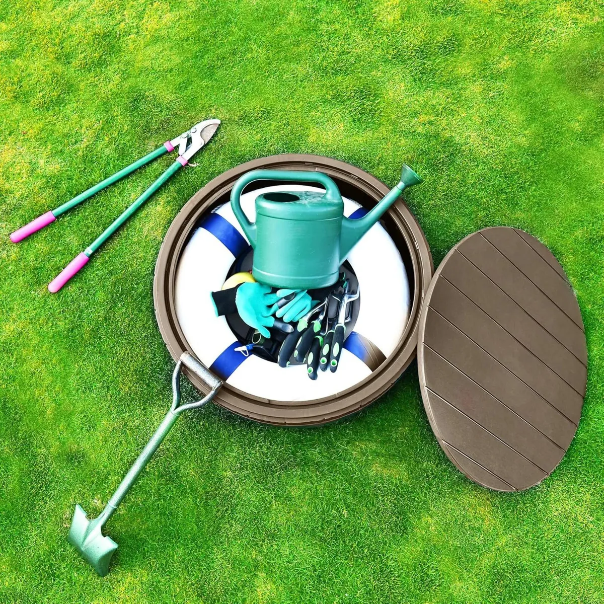 127L Garden Storage Box Waterproof Large Outdoor - Image 4