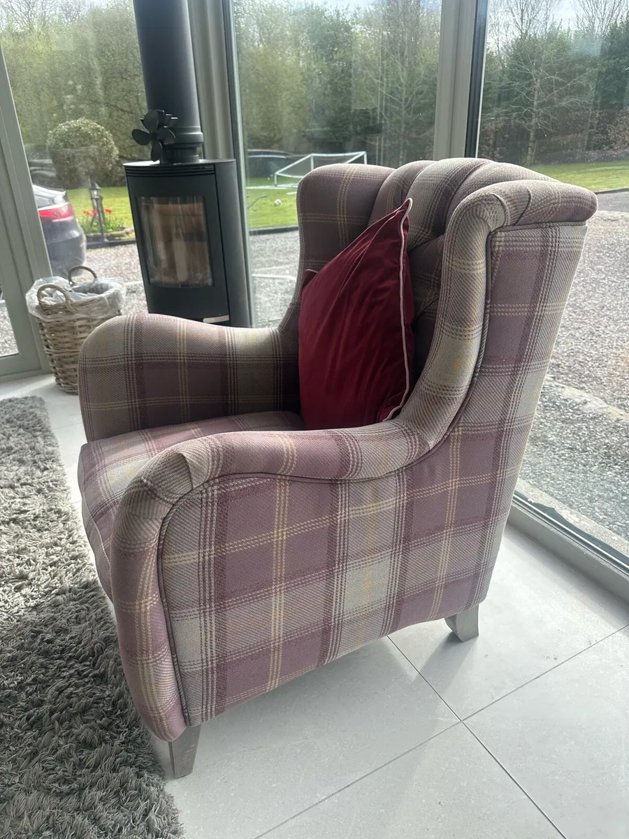 Arm Chair and foot stool - Image 2