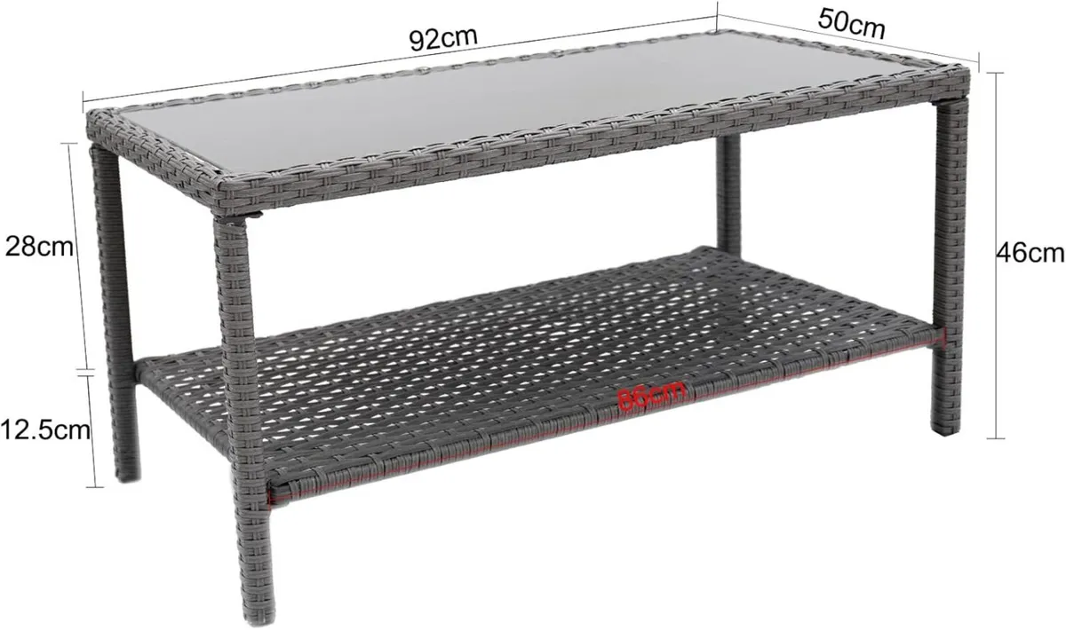 Small Outdoor Coffee Side End Table for Outside - Image 3