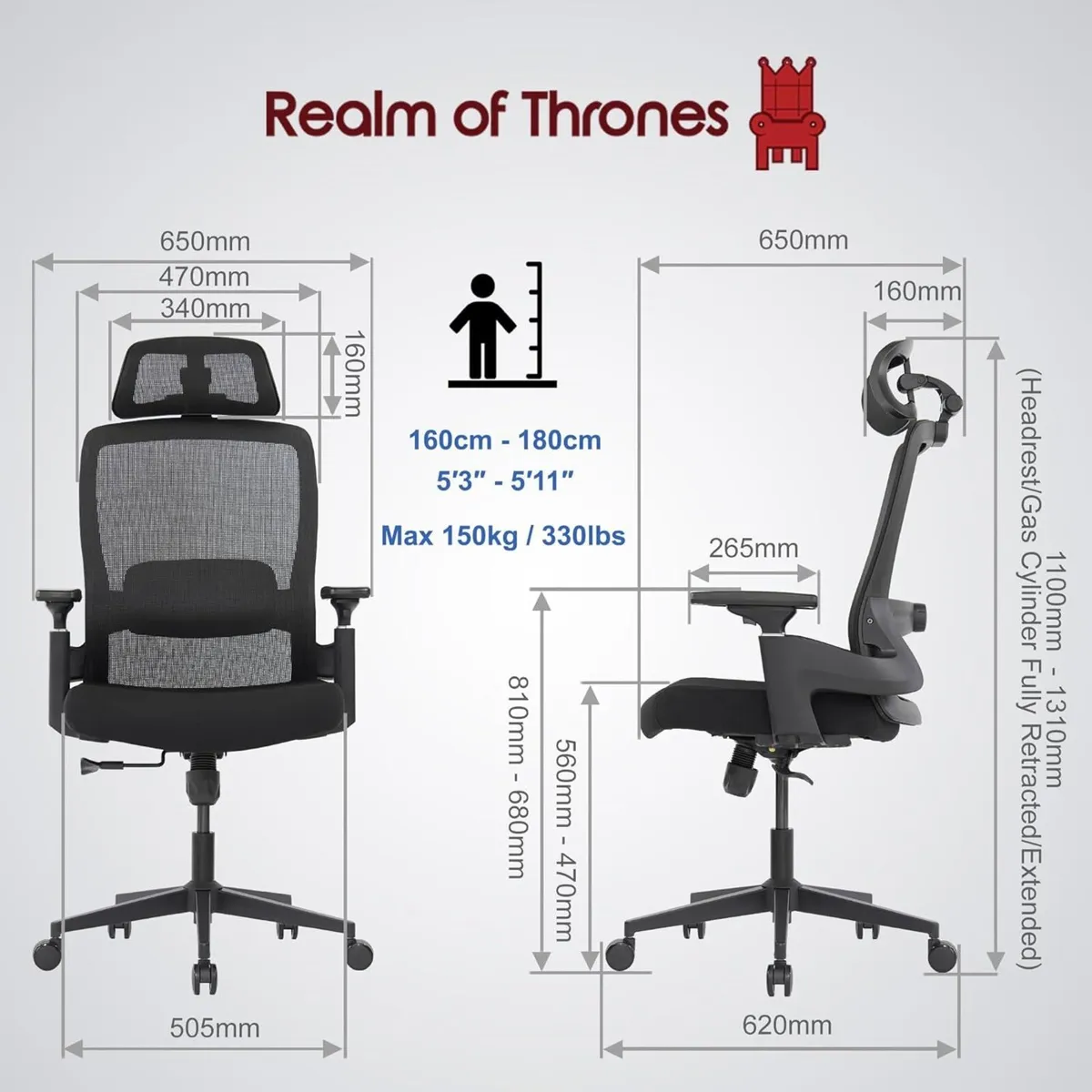 AVALON Ergonomic Office Chair for Home Gaming - Image 3