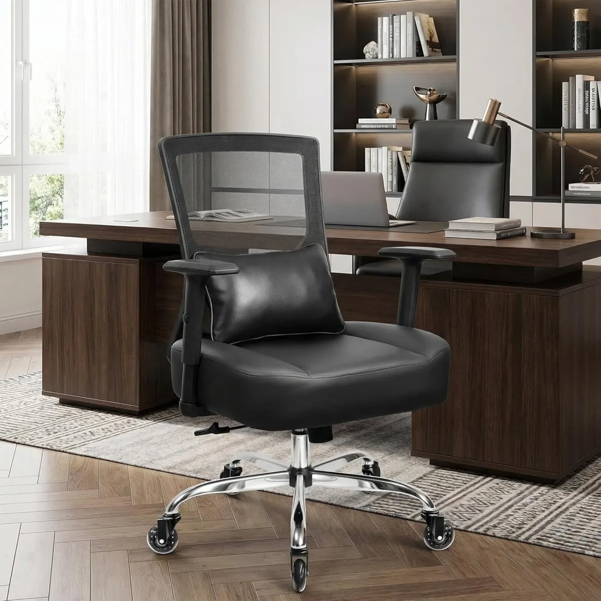 440LBS/200KG Heavy Duty Office Chair Extra Wide - Image 2