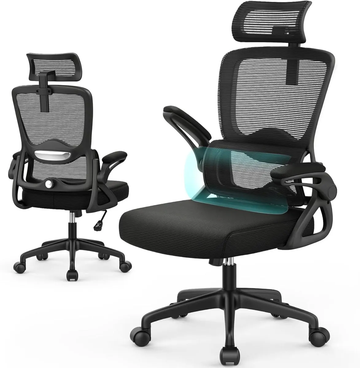 Office Chair Ergonomic Desk -Dual Backrest Design - Image 1
