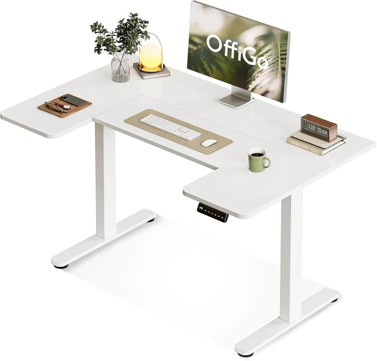 Electric Standing Desk 120cm U Shaped Height - Image 1