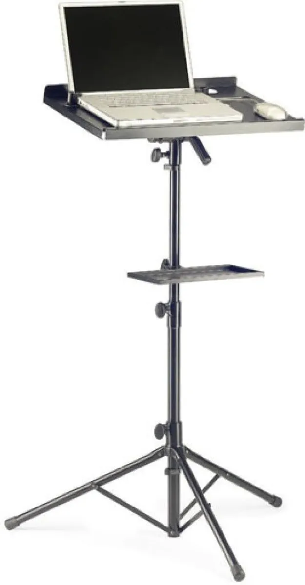 Two Tier Computer Stand Adjustable Tripod for